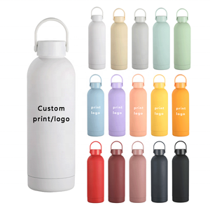 Botella de agua personalizada de acero inoxidable de 1 litro, 12oz, 17oz, 25oz, botella de agua aislada de acero inoxidable a prueba de fugas - Product Image 4