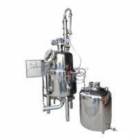 Machine d'extraction d'huiles végétales en acier inoxydable, alcool éthanol, armoire de commande électrique, moteur d'agitation, réservoir de réception