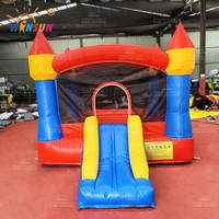 Château gonflable combiné Winsun pour enfants, en PVC ignifuge, avec toboggan, pour divertissement en structure gonflable - Utilisation commerciale, certifié CE