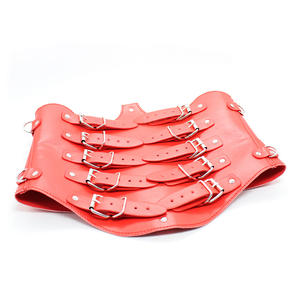 HM nouveau cuir corps Bondage Sexy camisole de force uniforme érotique avec menottes Costumes de retenue sexuelle pour <span class=keywords><strong>BDSM</strong></span> - Product Image 5