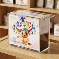 Boîte de rangement magnétique en acrylique ETB avec protection UV à 99 % pour cartes Pokémon, collection Booster Elite Trainer Box TCG
