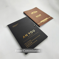 Carpeta A4 Personalizada Hecha de Papel Especial de Primera Calidad, Almacenamiento de Documentos, Compatible con Varios Procesos de Impresión