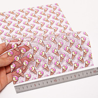 30*120CM Meilleur Mode Fleurs Chiens Pastèque Motif PVC Imprimé Clair Voir Cuir Pour Femmes Sacs Chaussures