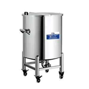 Hoge Kwaliteit 100-5000L Beweegbare Opslagtank Met Pneumatische Mixer Voor Parfum Maken Olie Maken