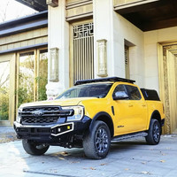 ECOCALO 4X4 Offroad Barre de protection arrière en acier poli, ensemble complet avec barre de remorquage et éclairage pour T9 After Market