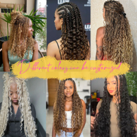 Produits à succès 2025 Nouvelle Arrivée Extensions de cheveux humains 100% naturels en vrac, tissage bouclé profond, ombré et mèches