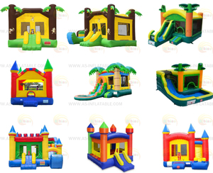 Tobogán Inflable con Diseño de Animales del Zoológico, Tobogán Inflable con Diseño de Animales Salvajes, Tobogán Inflable con Diseño de <span class=keywords><strong>Jungla</strong></span>, Tobogán Inflable con Temática de Safari - Product Image 2