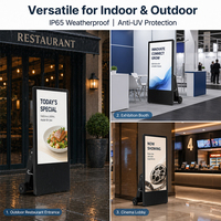 Kiosque publicitaire numérique vertical pour la publicité sur écran d'eau, avec Wi-Fi et publication de contenu à distance via CMS, pour les chaînes de magasins de détail