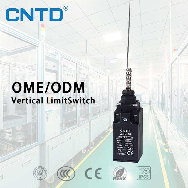 CNTD IP65 Waterproof Flexible Coil Spring Rocker Mini Limit Switch Reset Limit Switch CLS-161 Vertical Limitswitch Travel Switch