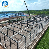 Nave Industrial Prefabricada de Acero, Tipo Ligero, Estándar ASTM, Edificio Metálico Prefabricado para Fábrica