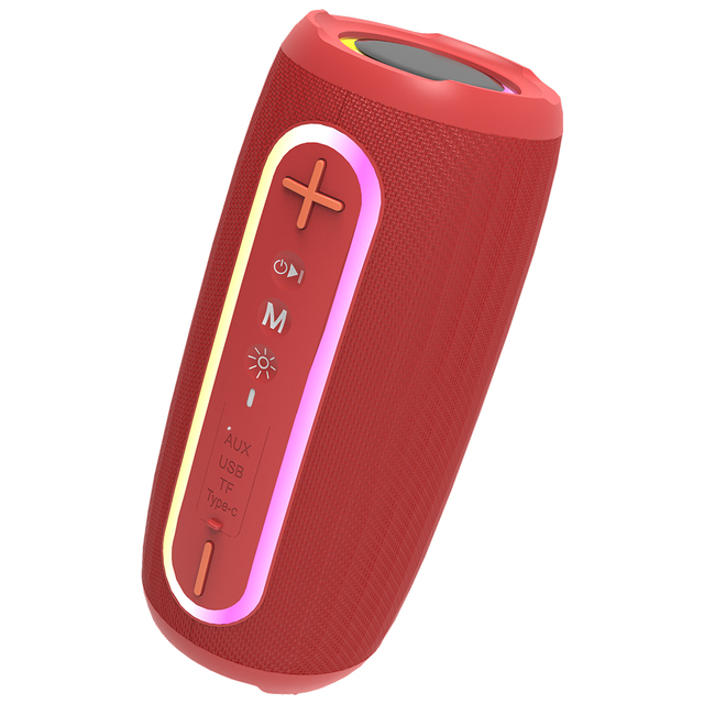 Wholesale Wireless BT Speakers V5.3 EDR Professional 2400mAh Party Outdoor Portable RGB Light Smart Box Computer IPX4 Waterproof