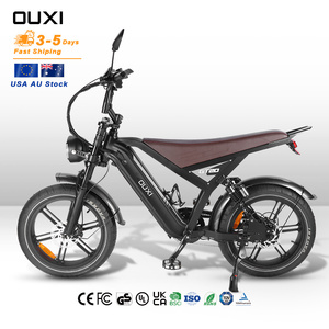 Vélo électrique 1000W pas cher avec pneus larges 20*4.0 pouces, vitesse maximale 50 km/h, vélo de ville électrique OUXI V8 4.0, entrepôt US Australie - Product Image 1