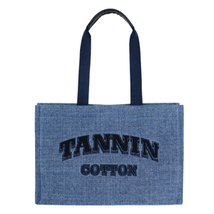 Eco Friendly Personalized <b>Square</b> Shape Waterproof Canvas Reusable Shopping Tote Bags with Mini Handbag Denim Ladies Handbags - Product Image 1