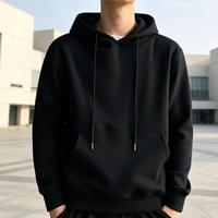 En stock – Nouveau sweat à capuche personnalisé avec logo, coupe ample, épais, idéal pour l'hiver