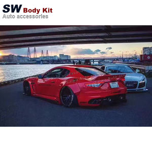 Kit de cuerpo ancho estilo LB para Maserati GT <span class=keywords><strong>GTS</strong></span> actualización parachoques delantero guardabarros faldas laterales accesorios de coche Kit de rendimiento - Product Image 4
