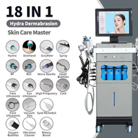 Machine à jet d'oxygène facial multifonction Hydra Brosse de nettoyage de la peau en profondeur Machine de dermabrasion Hydra faciale H2o2 Co2 Machine à bulles