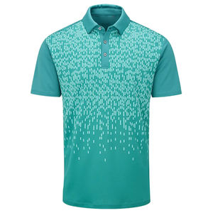 Camiseta de verano de manga corta con estampado personalizado de alta calidad para hombre, camiseta de Golf de secado rápido, patrón de diseño de impresión de goma Digital - Product Image 5