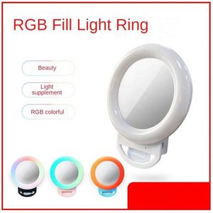Anillo de Luz LED RGB con Clip para Teléfono Móvil, Fotografía, Selfie, Iluminación de Bolsillo para Transmisiones en Vivo, Venta al Por Mayor de Fábrica - Product Image 5