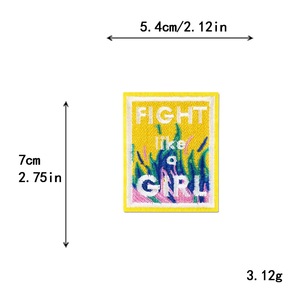 Vendita all'ingrosso stravagante ricamo ragazza dei cartoni animati per stirare patch per capelli <span class=keywords><strong>asciugacapelli</strong></span> mongolfiera fai da te cappelli di abbigliamento zaini - Product Image 3