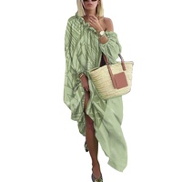 Personnalisation exclusive de créateur Mode polynésienne mousseline de soie Polyester Luxe Robe à épaules dénudées pour femmes Impression à la demande