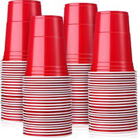 Gobelets de fête en plastique jetables à double couleur avec logo personnalisé - Portables, écologiques et durables