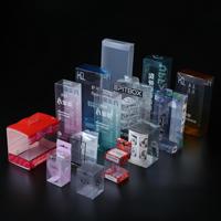 Boîtes en plastique PVC PET transparentes personnalisables, logo personnalisé accepté pour l'emballage de plantes et de cadeaux, pliables et flexibles