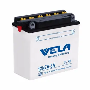 传统富水铅酸电池12N7-3B 12V7ah VRLA电池干荷摩托车电池