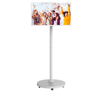 Pantalla Inteligente Portátil HSD para Interiores, Pantalla LCD Interactiva de 27 Pulgadas, Monitor con Pantalla Táctil IPS, Smart TV Android Inalámbrico y Móvil