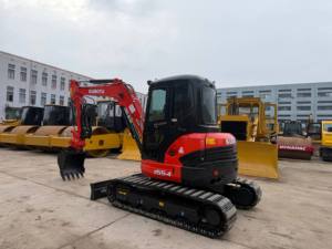 Second Hand Kubota U55-4 Compact Track Excavator Intact Narrow Undercarriage Stable Original Hydraulic System - Product Image 2
