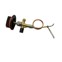 8209-4 Kit de soupape de sécurité en laiton Brûleur pilote Commande principale Foyer au propane Comprend Tubes de connexion Interrupteur d'inclinaison Allumage
