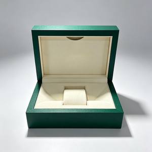 Boîtes et étuis à montres de marque Green Premium, ensemble complet d'emballage pour montres avec sac cadeau, carte et certificat, boîte cadeau pour montre avec logo personnalisé - Product Image 2