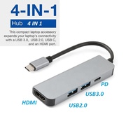 Computadora tipo C Hub 4 en 1 USB C Hub
