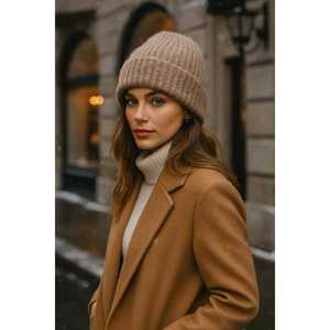 Women's Basic <b>White</b> <b>Wool</b> Beanie BERE1141 Elegant Bonnet Accessory - Product Image 6