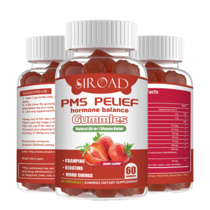 Gomitas de Suplemento Herbal para Mujeres con Sabor a Fresa DIM para Aliviar el Dolor Menstrual y la Hinchazón - Para Adultos - Product Image 1