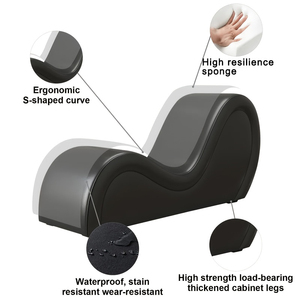 <strong>Ergonomic</strong> S Curved Chaise Lounge Faux Leather for Yoga Stretching Relaxing Living Room <strong>Sex</strong> Toy <strong>Chair</strong> <strong>Sex</strong> Toy Barber <strong>Chair</strong> - Product Image 6