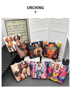 Sacs à main pour dames <span class=keywords><strong>Ote</strong></span> <span class=keywords><strong>Bags</strong></span> Coarse Rope Joker Beach Printed Canvas Thick Rope Omen Versatile Art Fashionable Beach Shopping Bag - Product Image 6