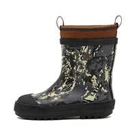 Bottes de pluie en néoprène camouflage pour enfants, écologiques, de haute qualité, imperméables, doublure douce, chaussures en caoutchouc pour les aventures en plein air