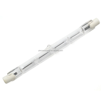 Rubis rouge J118 175w 250w ampoule de chauffage infrarouge de porcelet de volaille en verre de quartz électrique