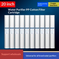 Élément filtrant en coton PP de 20 pouces, aiguilleté, pour purificateur d'eau commercial, accessoires généraux