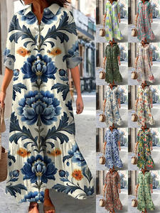 Bata de dormir unisex más vendida 2026, estilo étnico de playa con estampado a mano, para primavera y uso diario - Product Image 2