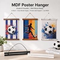 Cadre photo léger et durable en MDF, personnalisé pour peinture, souvenir de football, en noyer blanc ou teck, décoration murale pour la maison, DIY