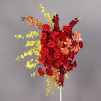 Arrangements floraux de mariage, ensemble de 6 fleurs artificielles en soie de luxe, professionnel pour la décoration du couloir et du sol lors de la cérémonie