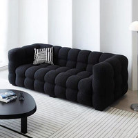 Canapé compressé en mousse pour petit appartement, style italien, sans cadre, pour salon