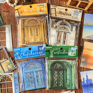 Base decorativa DIY para ventana, Serie de exploración, puerta hueca, ventana, paisajismo, diario 4, 20 hojas - Product Image 1