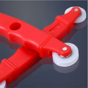 Window Door Rubber Strip Installation Tool Change Wooden Handle Metal Concave Double-head Yarn Pressing Tool