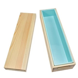 Wooden Soap Mold Rectangular Solid Wood Eco-Friendly <b>DIY</b> Candle Making <b>Kit</b> Handmade Soap Mold Tools - Product Image 1