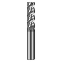 Fraise à queue en carbure monobloc à 4 dents, fraise CNC pour l'acier, l'acier allié et l'acier inoxydable, outil pour l'usinage industriel des métaux