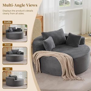 Divano Letto Moderno Convertibile in Tessuto, Multifunzionale per Camera degli Ospiti, Piccoli Appartamenti e Studi - Product Image 3