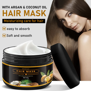 Mascarilla Capilar de Aceite de Argán y Coco, Crema Reparadora Nutritiva, Loción para el Cuidado del Cabello para Uso Doméstico - Product Image 2