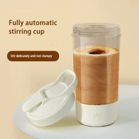 Vaso Mezclador Eléctrico Portátil para Café, Leche, Proteína en Polvo - Taza Electrónica Inteligente con Alimentación USB para Beber Directamente